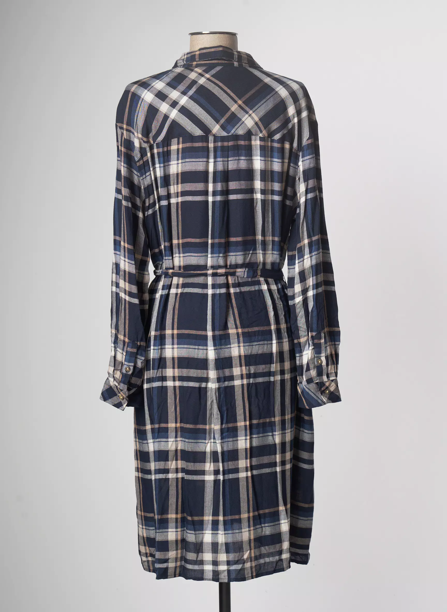 Tom Tailor Robes Mi Longues Femme couleur bleu