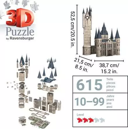 3D Puzzle Harry Potter Hogwarts Schloss - Astronomieturm
