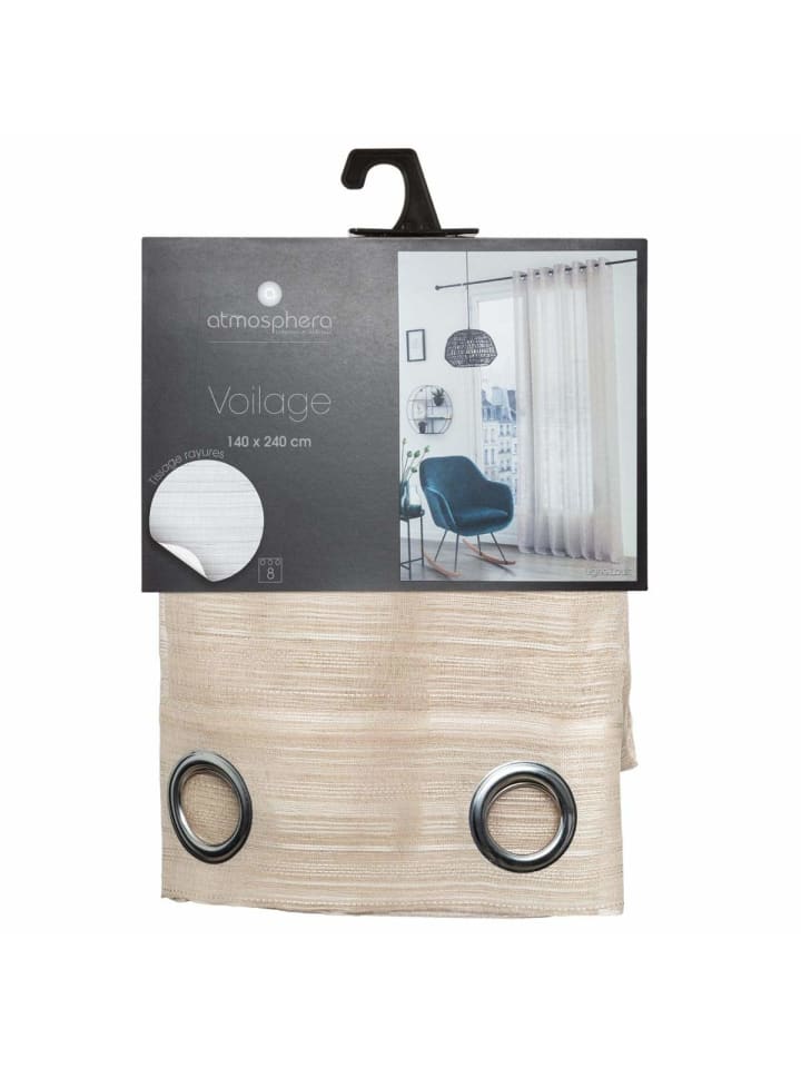 Atmosphera Créateur d'intérieur Fenstervorhang in beige günstig kaufen onesize