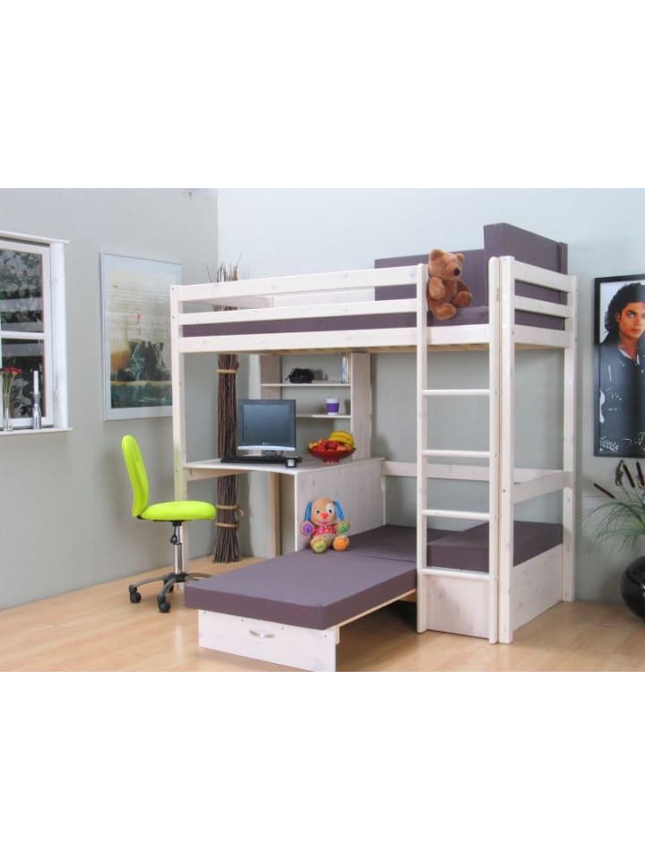 ebuy24 Hochbett Kids Weiß 208 x 98 cm günstig kaufen onesize
