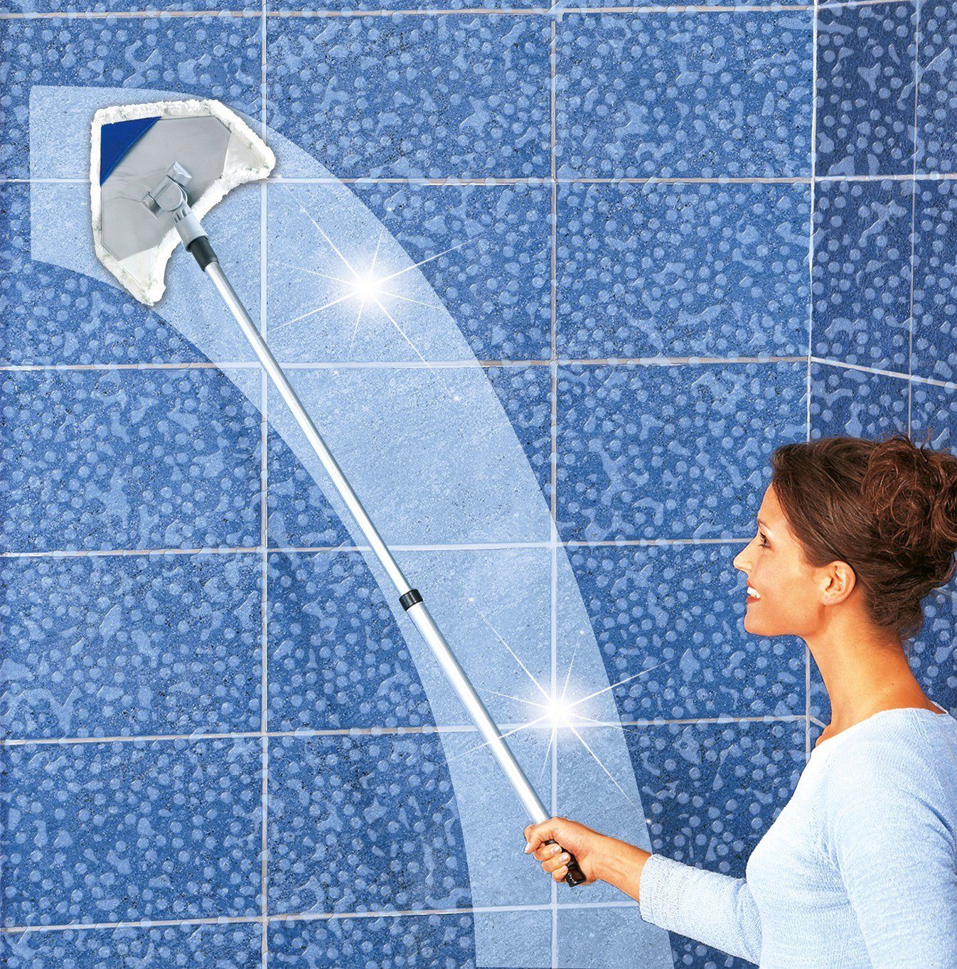 WENKO Bodenwischer-Set Multiflex-Wischer, für Fliesen, Böden und Fenster