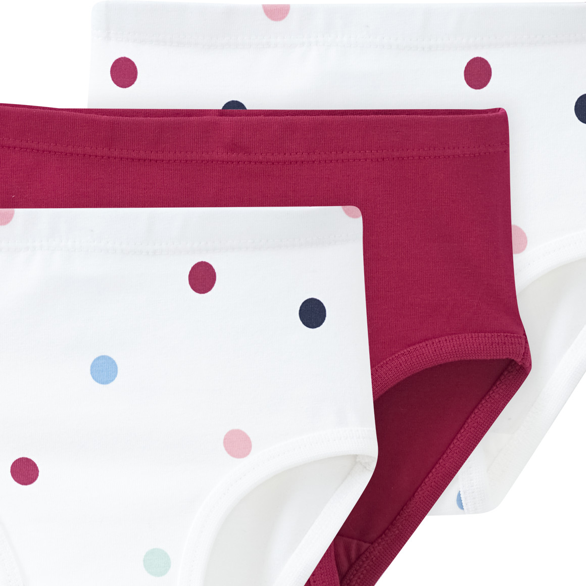 3 Baby Slips in verschiedenen Dessins