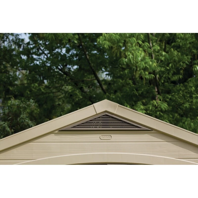 Factor 8 ft wide x 11 ft deep resin storage shed