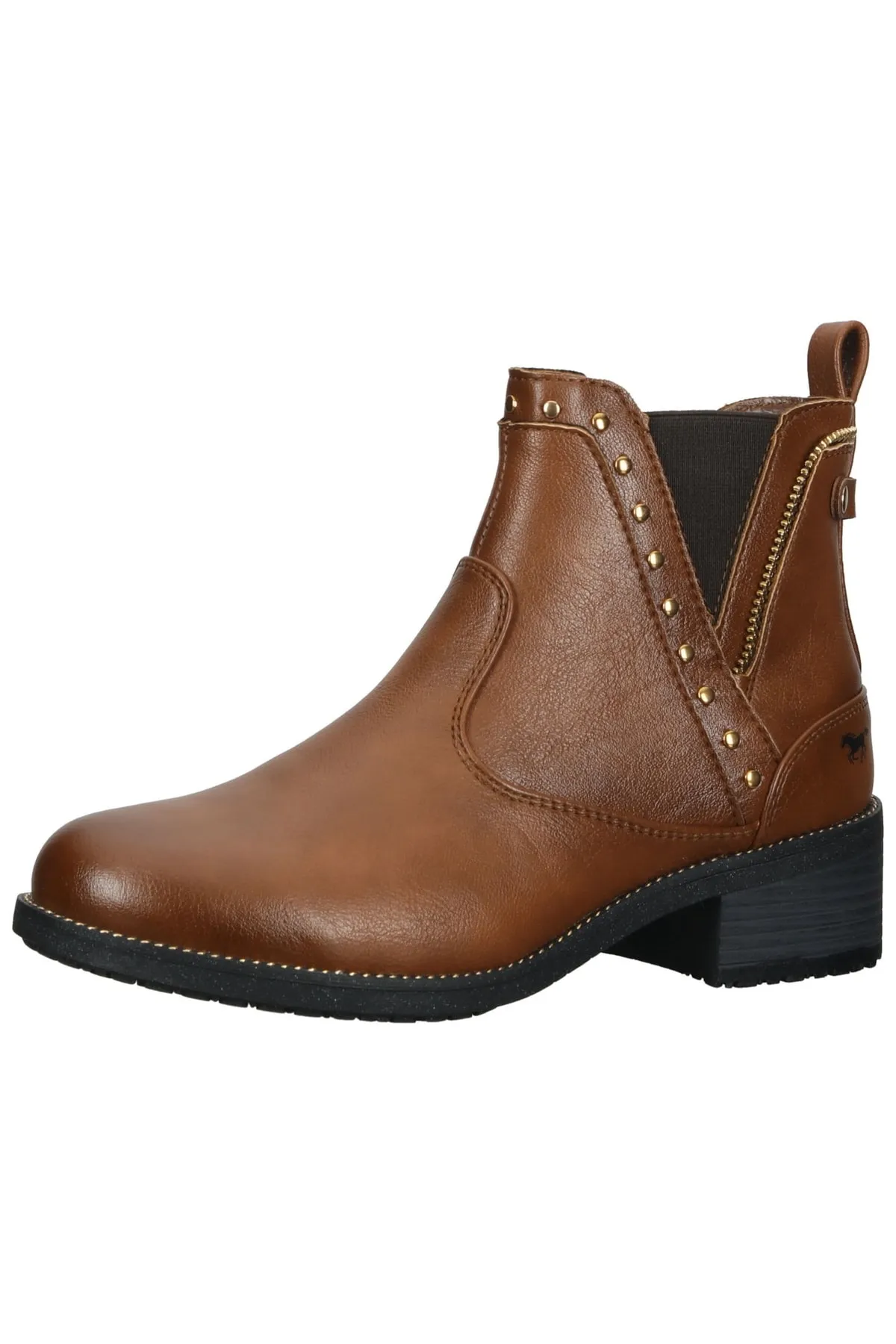 Mustang  Stiefelette - Braun - Blockabsatz