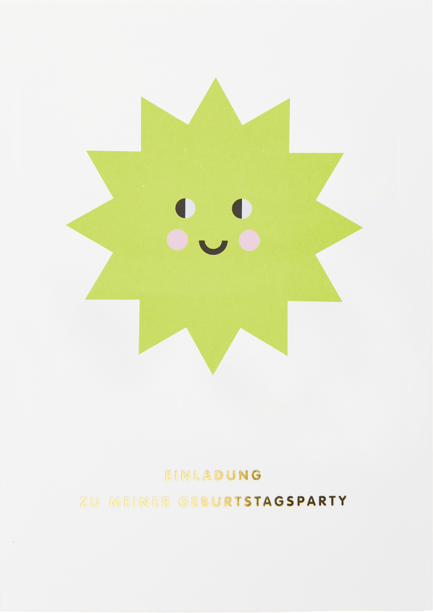 Papierblock mit Einladungskarten (5 Designs), 10 St
