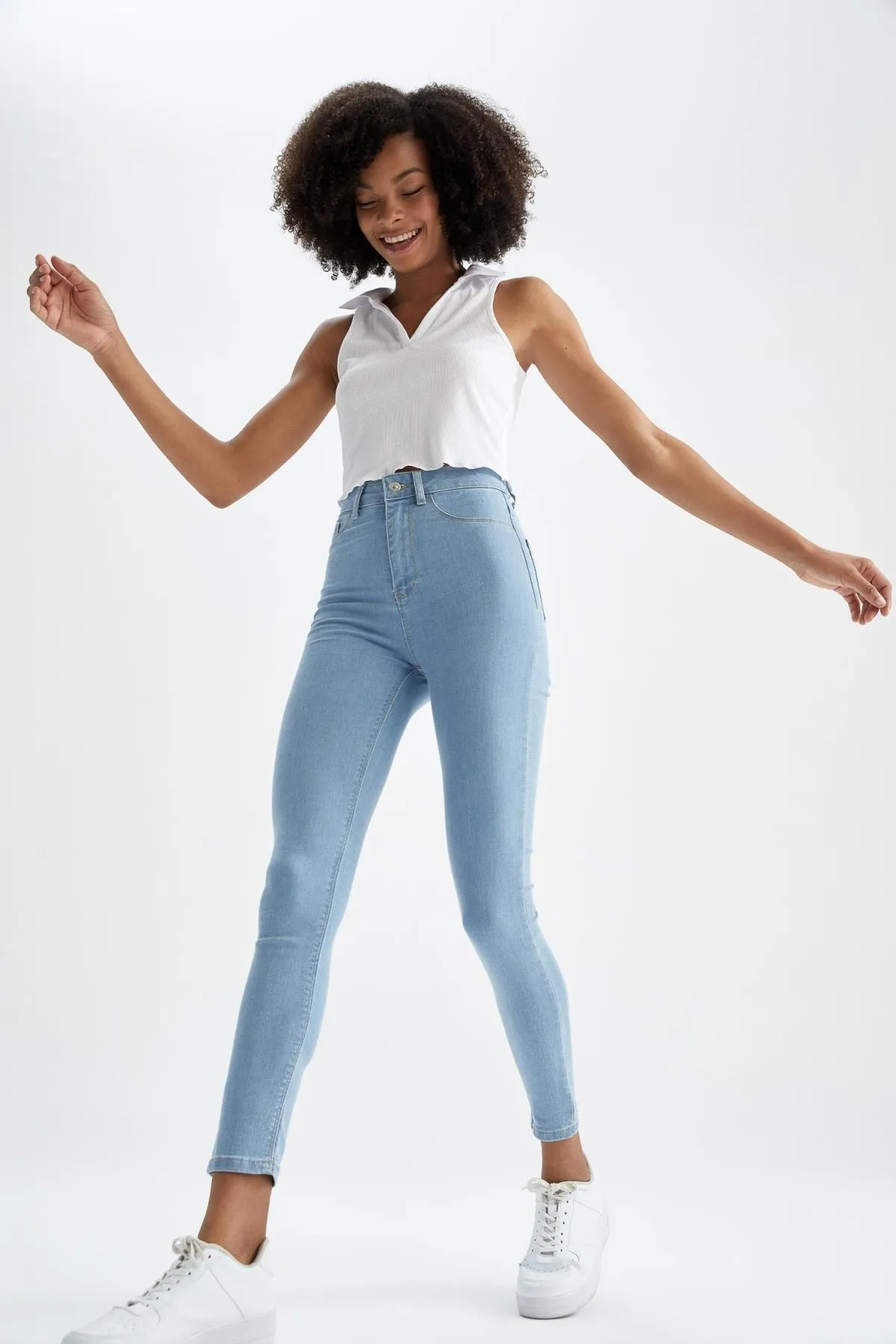 DeFacto  Super Skinny Jegging Fit Jeanshose mit hoher Taille