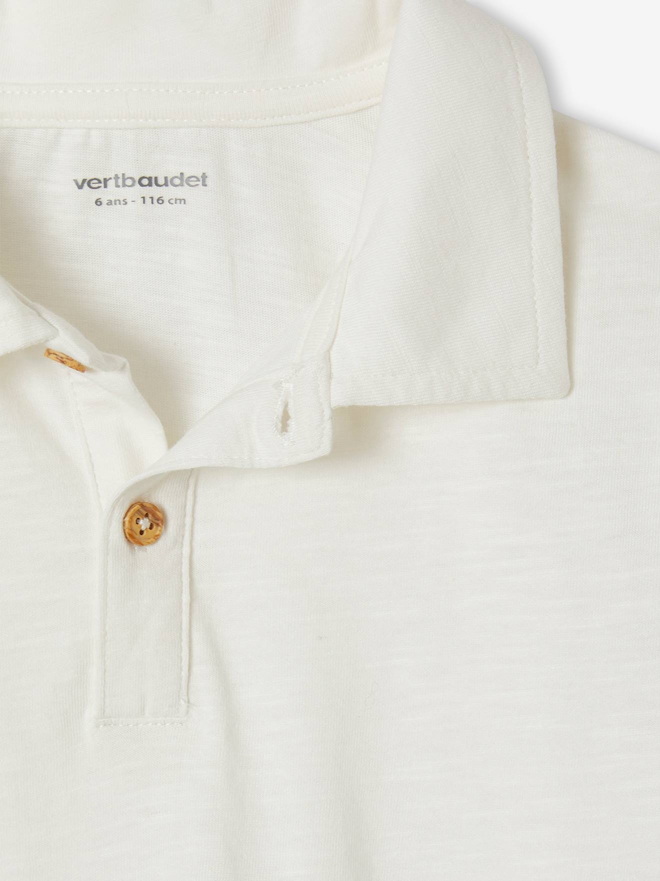 Vertbaudet Festliches Jungen-Set: Poloshirt & Shorts - weiß gestreift