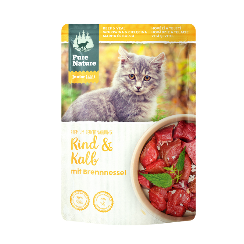Pure Nature Nassfutter Pure Nature Junior Rind & Kalb 12x85g