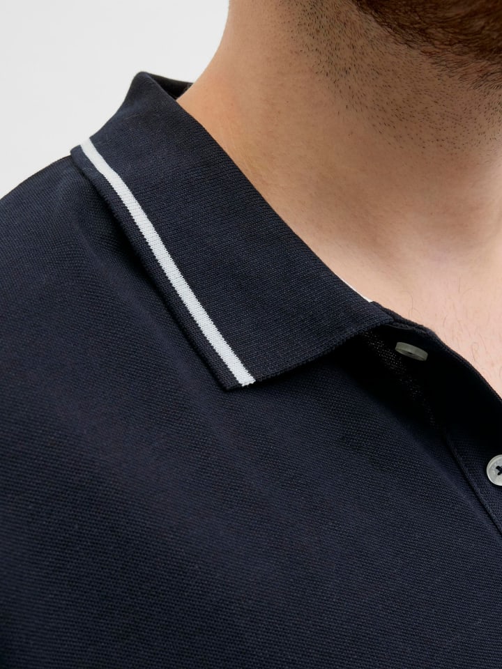 JACK & JONES PLUS Poloshirt in Sky Captain günstig kaufen