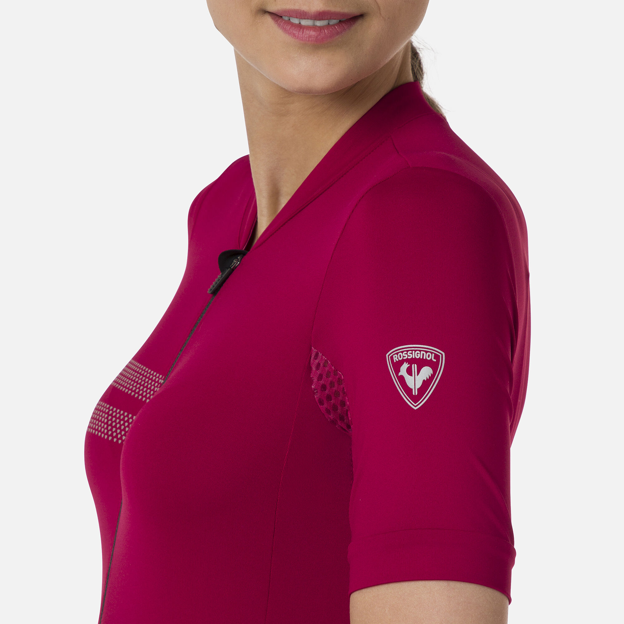 Maillot de vélo de route à manches courtes pour femme