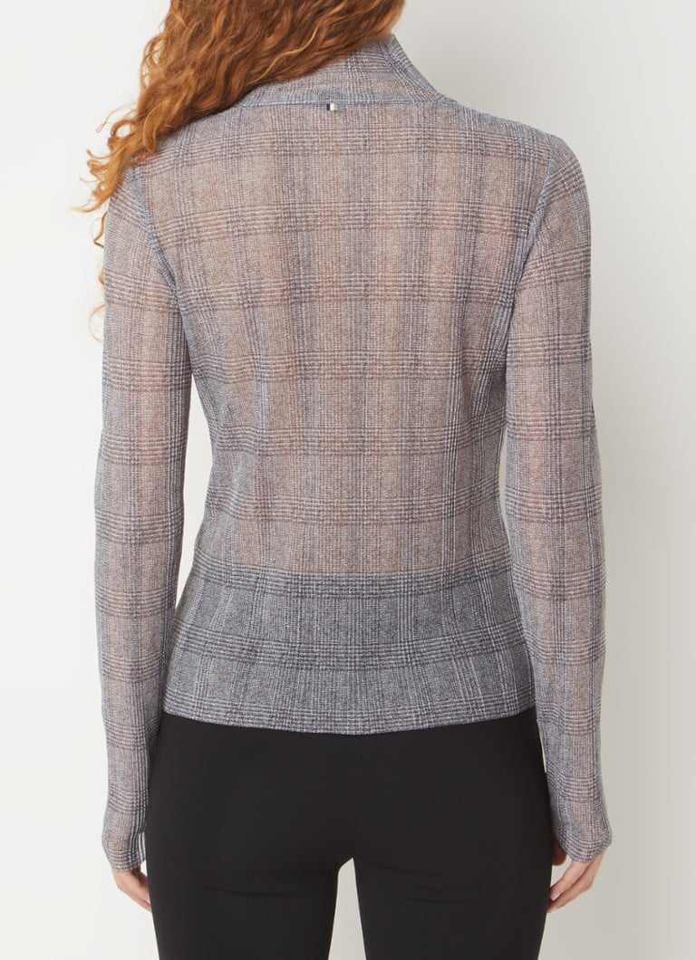 Top Emata semi-transparent în carouri de la HUGO BOSS
