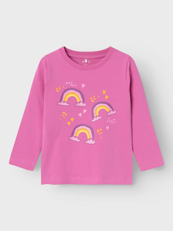 name it Mädchen Longsleeve mit Print in Rosa günstig kaufen
