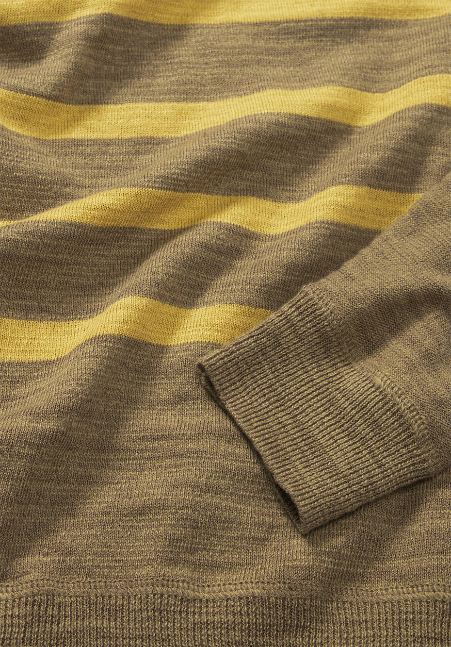 Streifen-Pullover aus Leinen mit Bio-Baumwolle