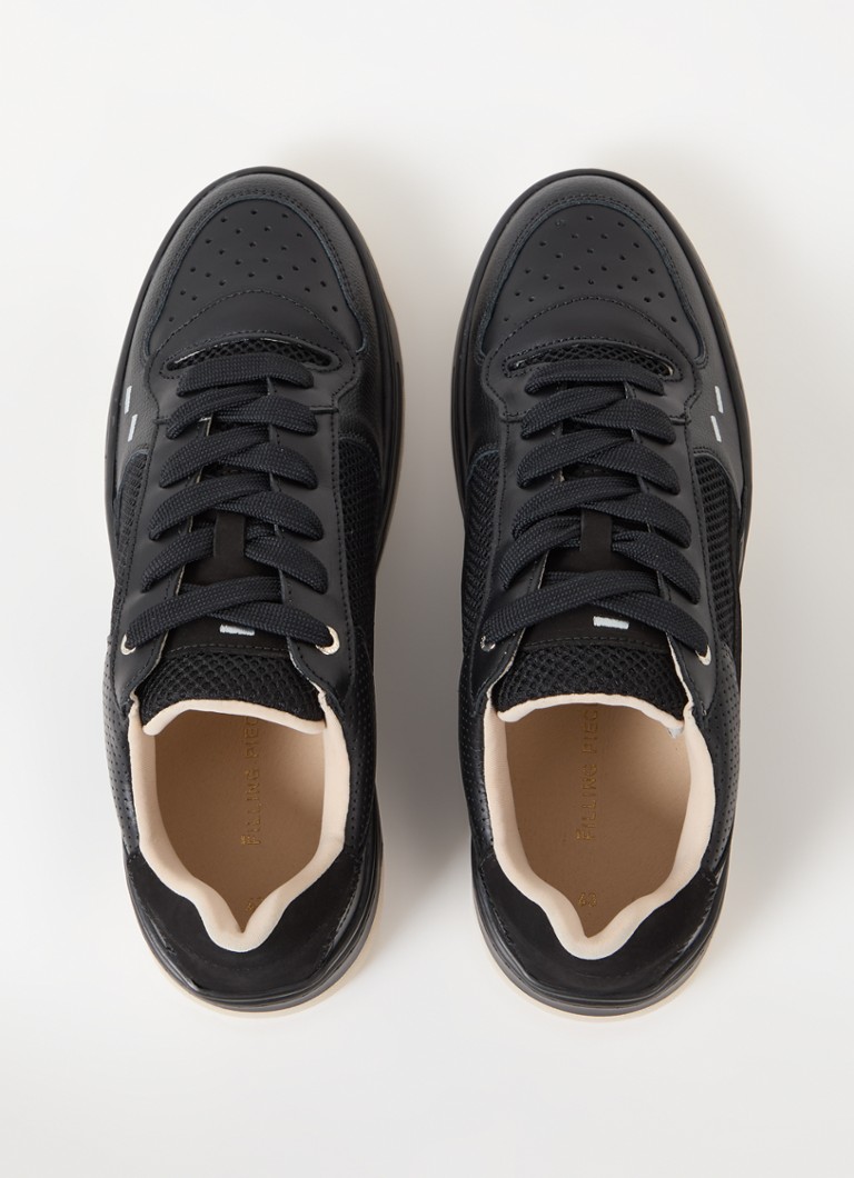 Buty sportowe Filling Pieces Cruiser Crumbs ze skóry z detalami z siateczki