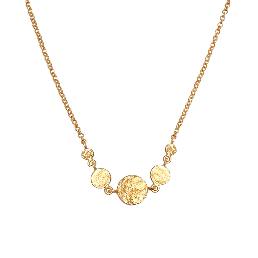 Elli Elli Collier Femmes Coin Plaquette Vintage Trend Blogger en argent sterling 925 p Bijoux