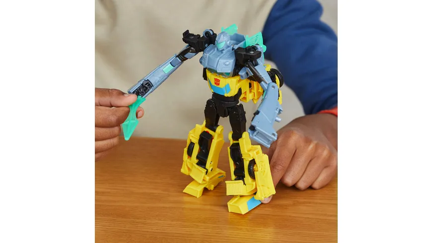 Hasbro - Transformers EarthSpark Cyber-Combiner Bumblebee und Mo Malto