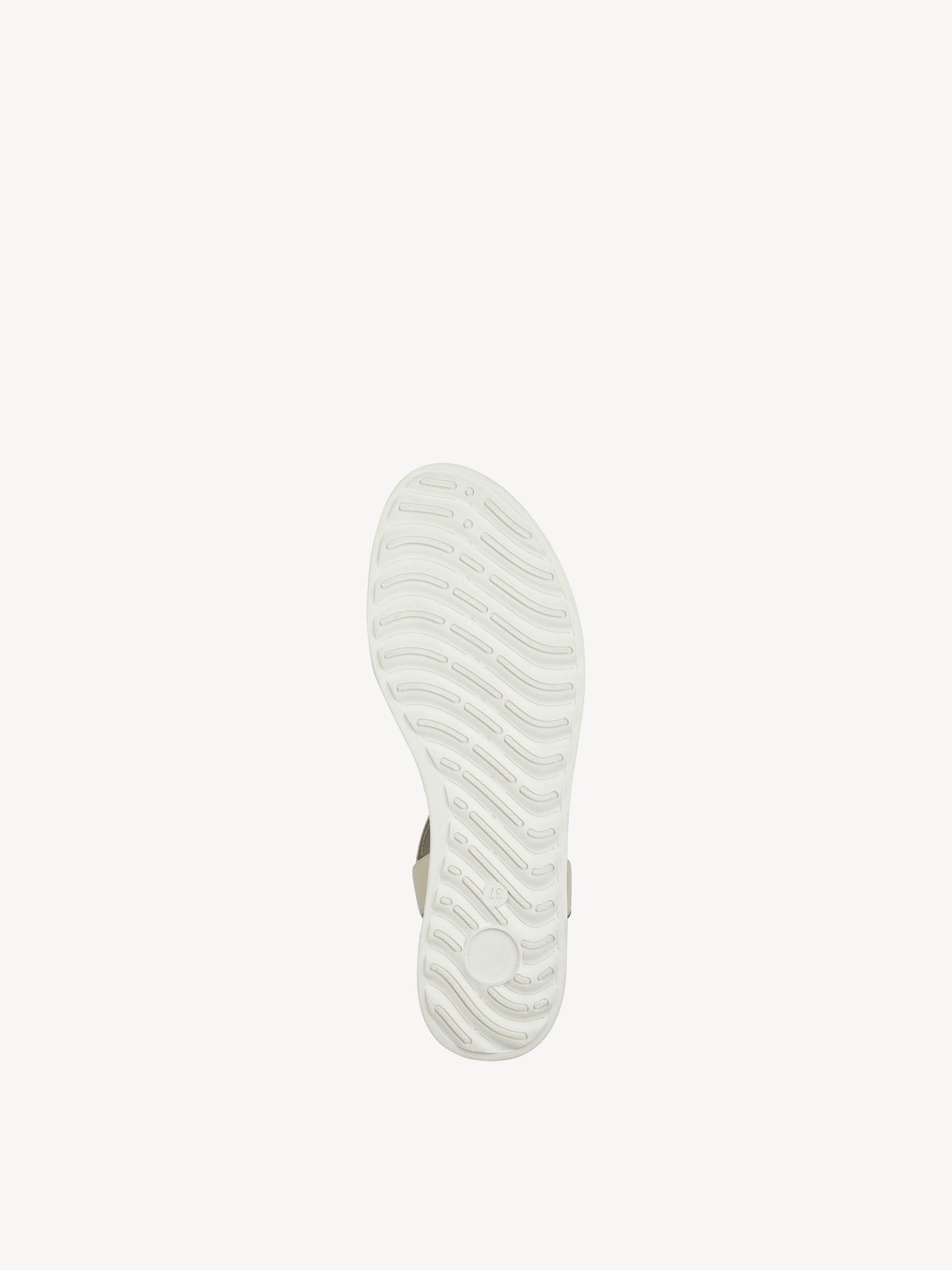 Sandale à talon en cuir - beige