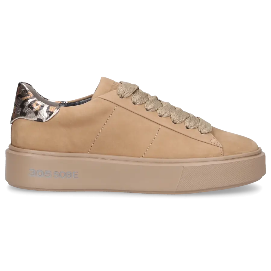305 SOBE - Sneaker low GYM Nubukleder - beige