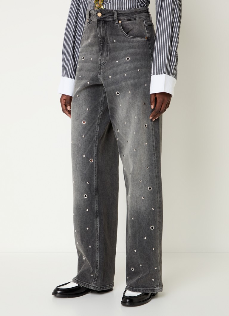 Jeans a gamba larga a vita alta Essentiel Antwerp Garment, lavaggio colorato