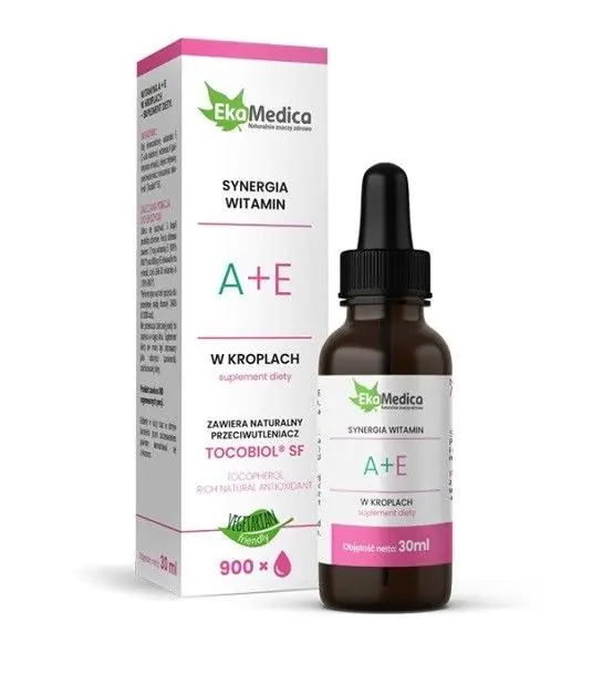 EkaMedica Vitamini A+E, Kapi