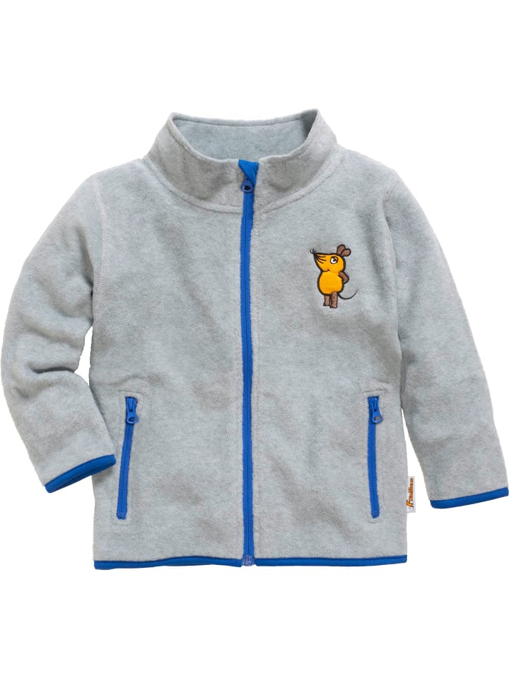 Playshoes Fleece-Jacke DIE MAUS in Grau/Melange günstig kaufen