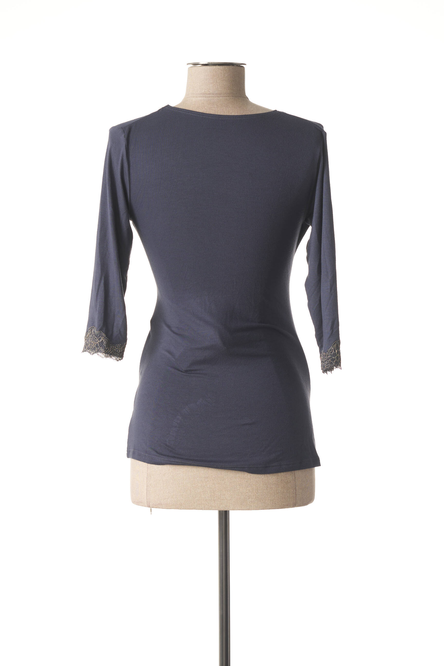 Cache Coeur Tshirtstops Maternite Femme couleur bleu