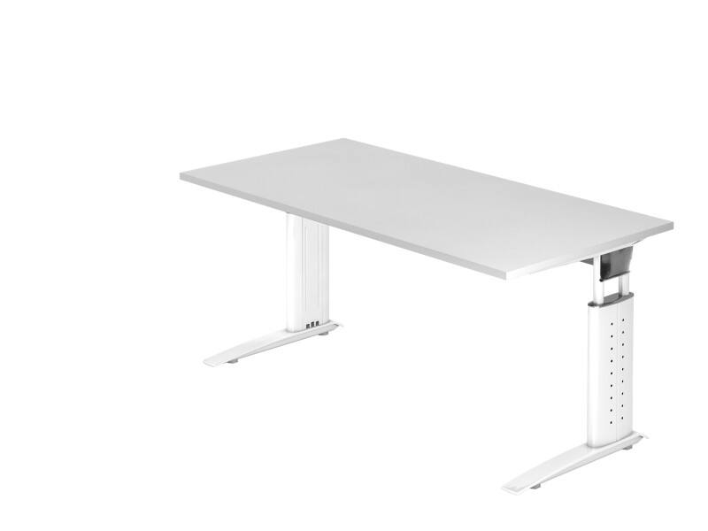 Hammerbacher Schreibtisch US16 160X160CM Weiß Weiß