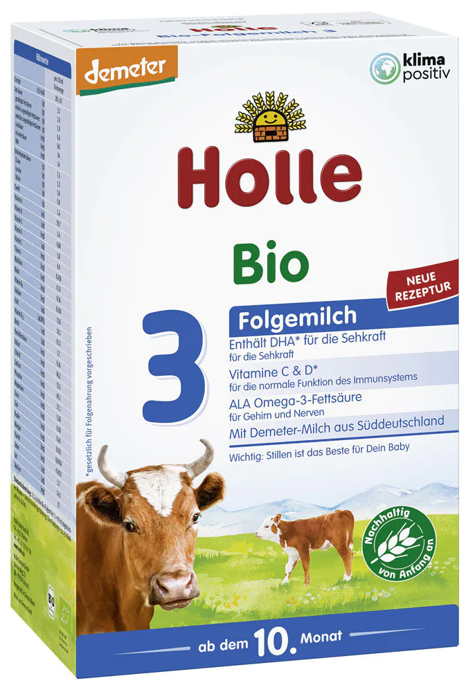 Holle Bio mlijeko, treće sljedeće od 10 mjeseci starosti