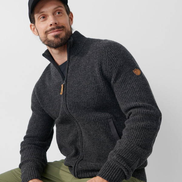 ÖVIK ZIP CARDIGAN KNIT M Herren - Wolljacke