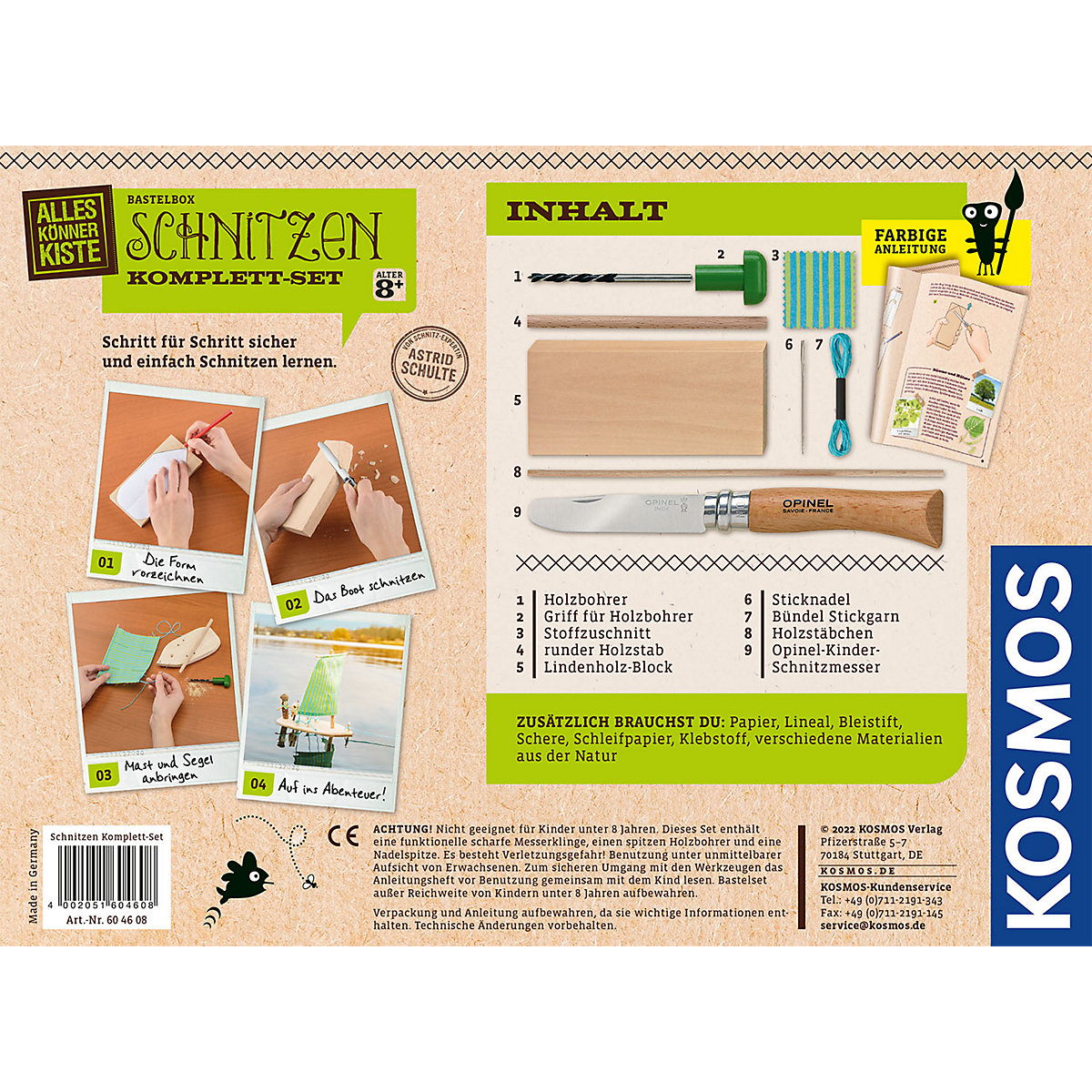 Bastelbox Schnitzen Komplett-Set