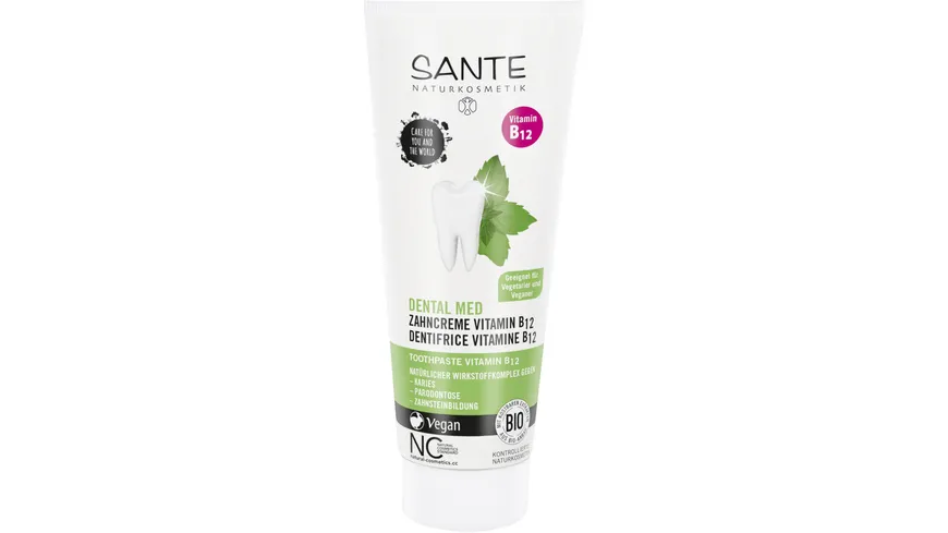 SANTE DENTAL MED Zahncreme Vitamin B12* mit Fluorid 75 ml