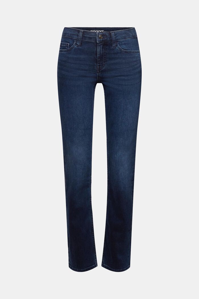 Gerade Jeans mit mittlerer Bundhöhe