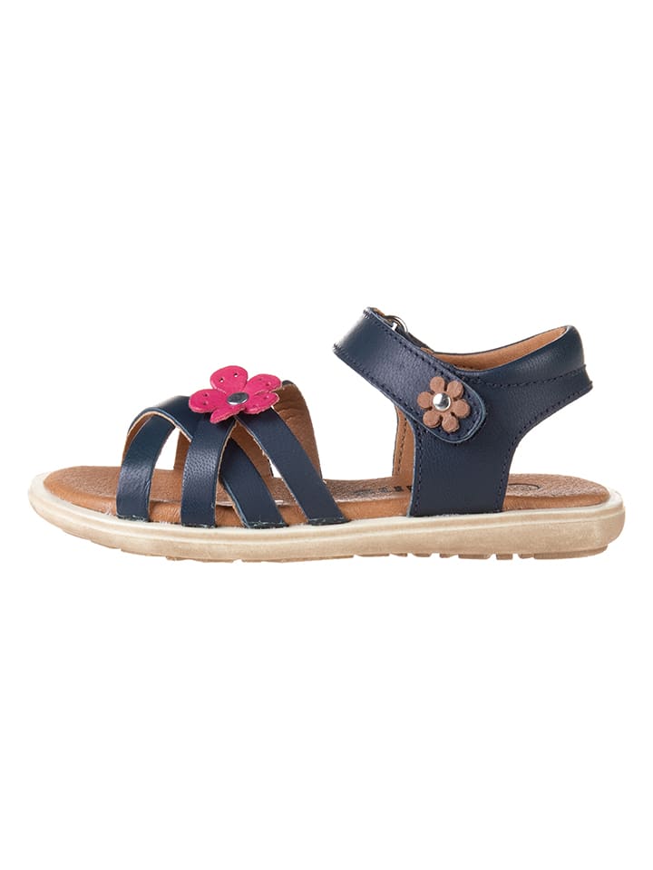 kmins Leder-Sandalen in Dunkelblau günstig kaufen