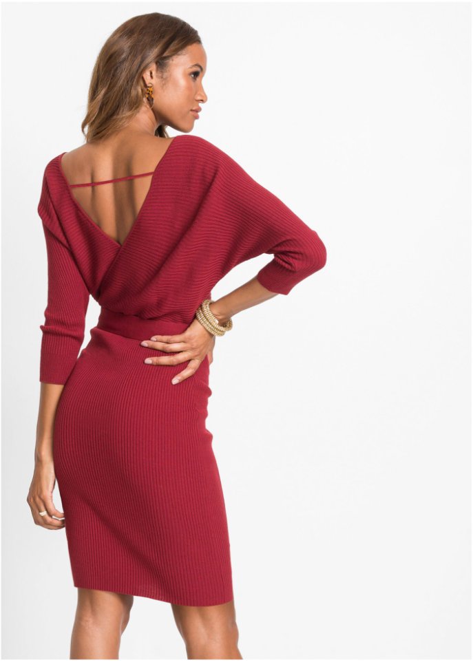 Strickkleid in Wickeloptik