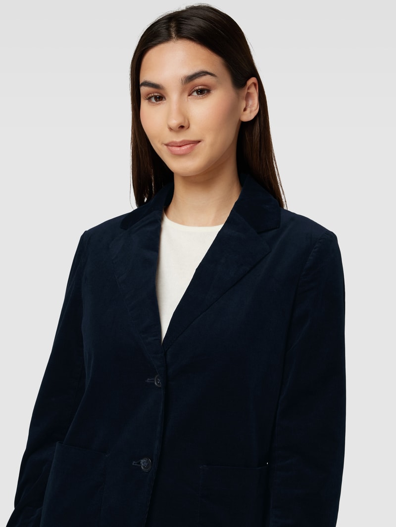 Blazer mit Eingrifftaschen in marineblau