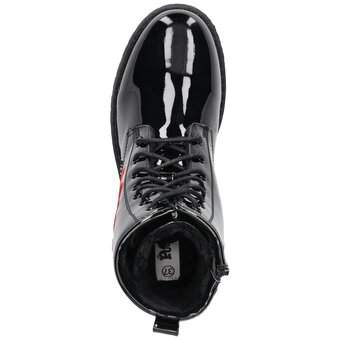 Puccetti Schnür Boots in schwarz