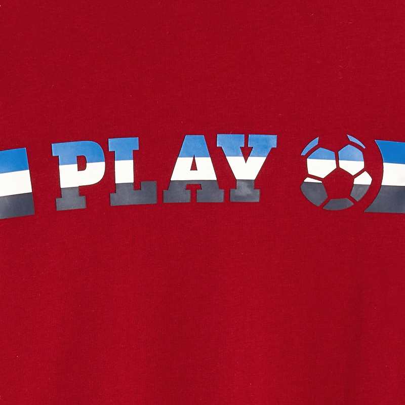 T-shirt manches longues foot rouge garçon