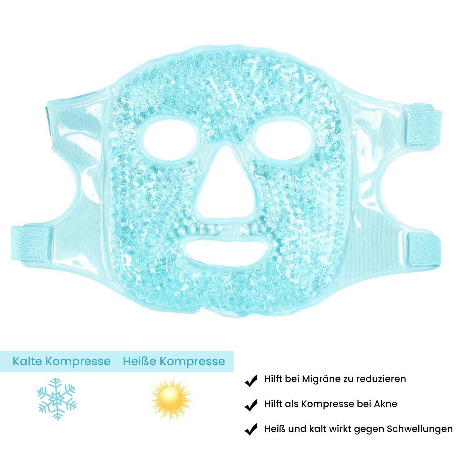 TOPMELON Gesichtsmaske wiederverwendbare Schönheitsmaske, 1-tlg., einstellbar