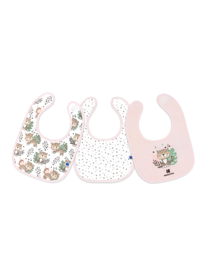 Kikkaboo Babylatz Savanna 3-tlg Set in rosa günstig kaufen onesize