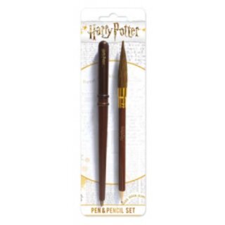 Harry Potter Pen & Pencil Set - Wand & Broom
