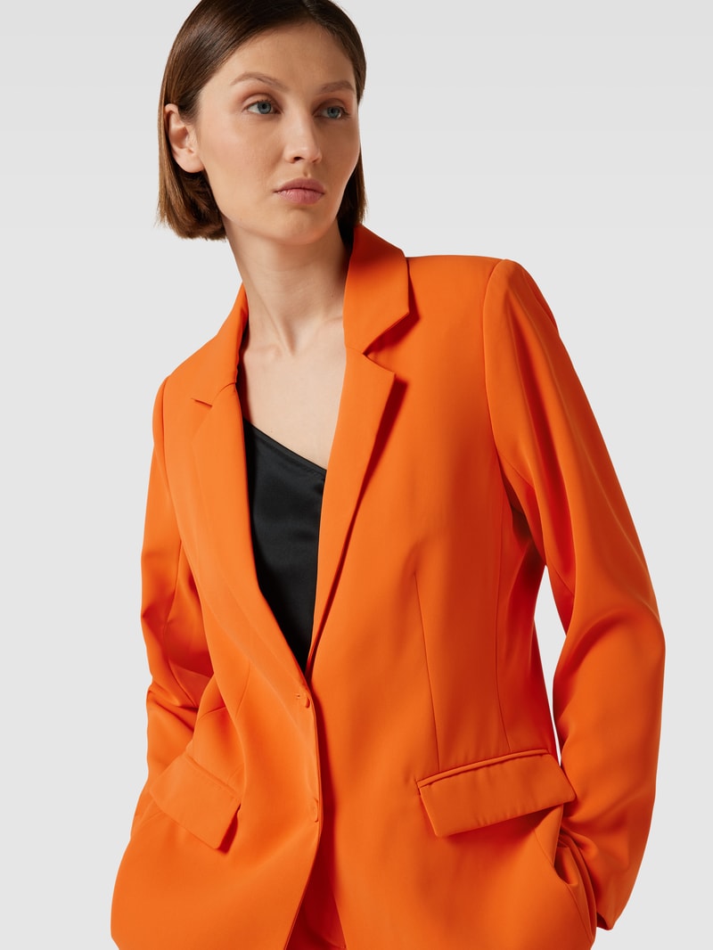 Blazer mit Reverskragen in orange