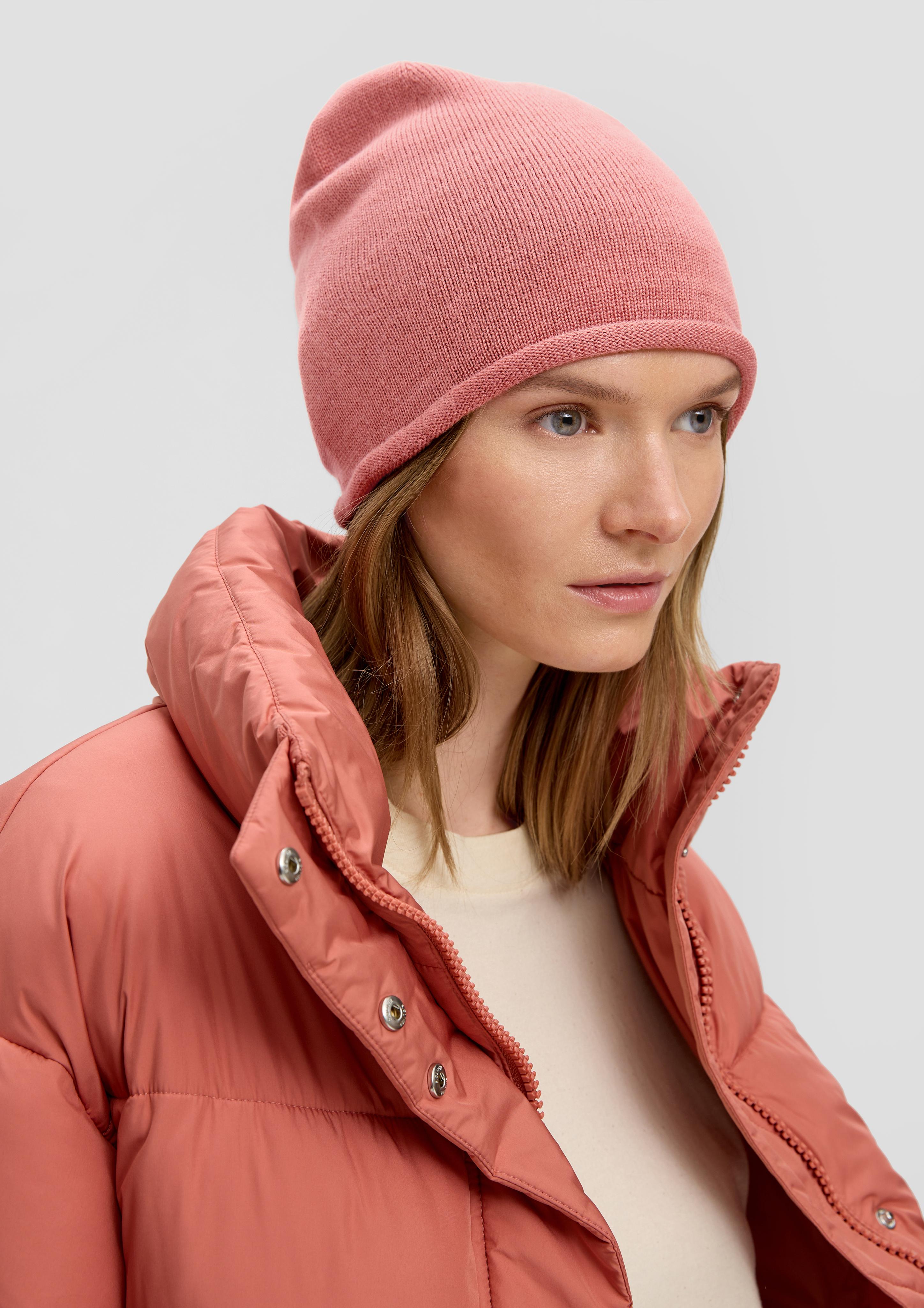 Feinstrick-Beanie aus Wollmix  2133580-2074