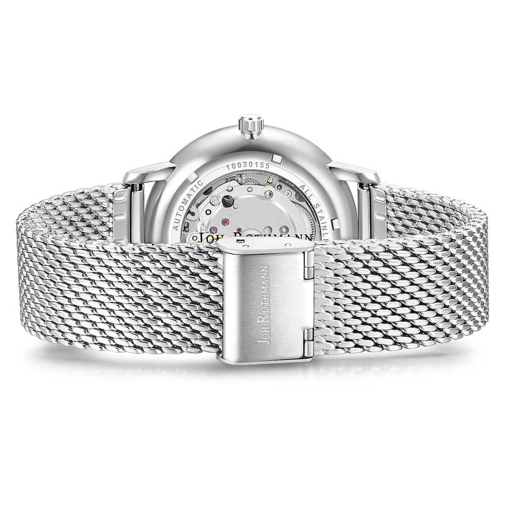 Joh. Rothmann Montre automatique Friedrich en Argent Acier inoxydable en Argent Montre
