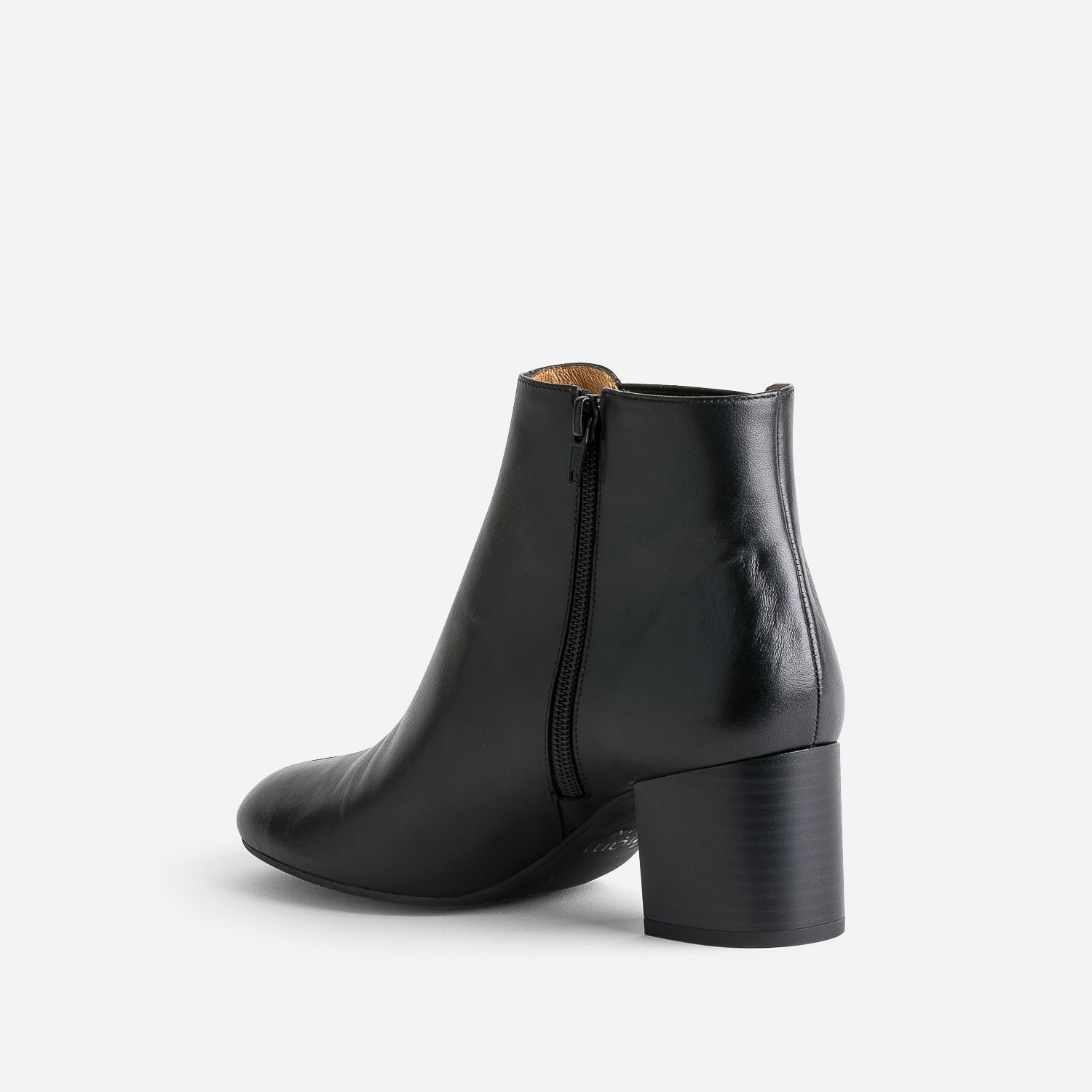 Chelsea boots à talon ERAM FLEX noir en cuir