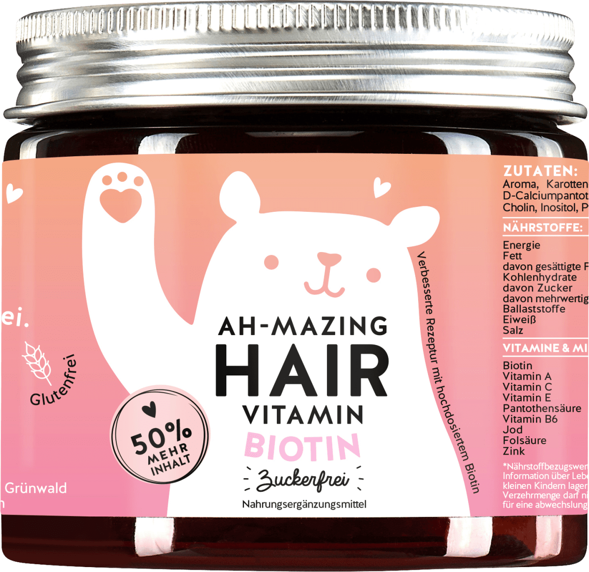 Haarvitamine Ah-Mazing Hair Vitamin Biotin, zuckerfrei (45 Stück), 112,5 g