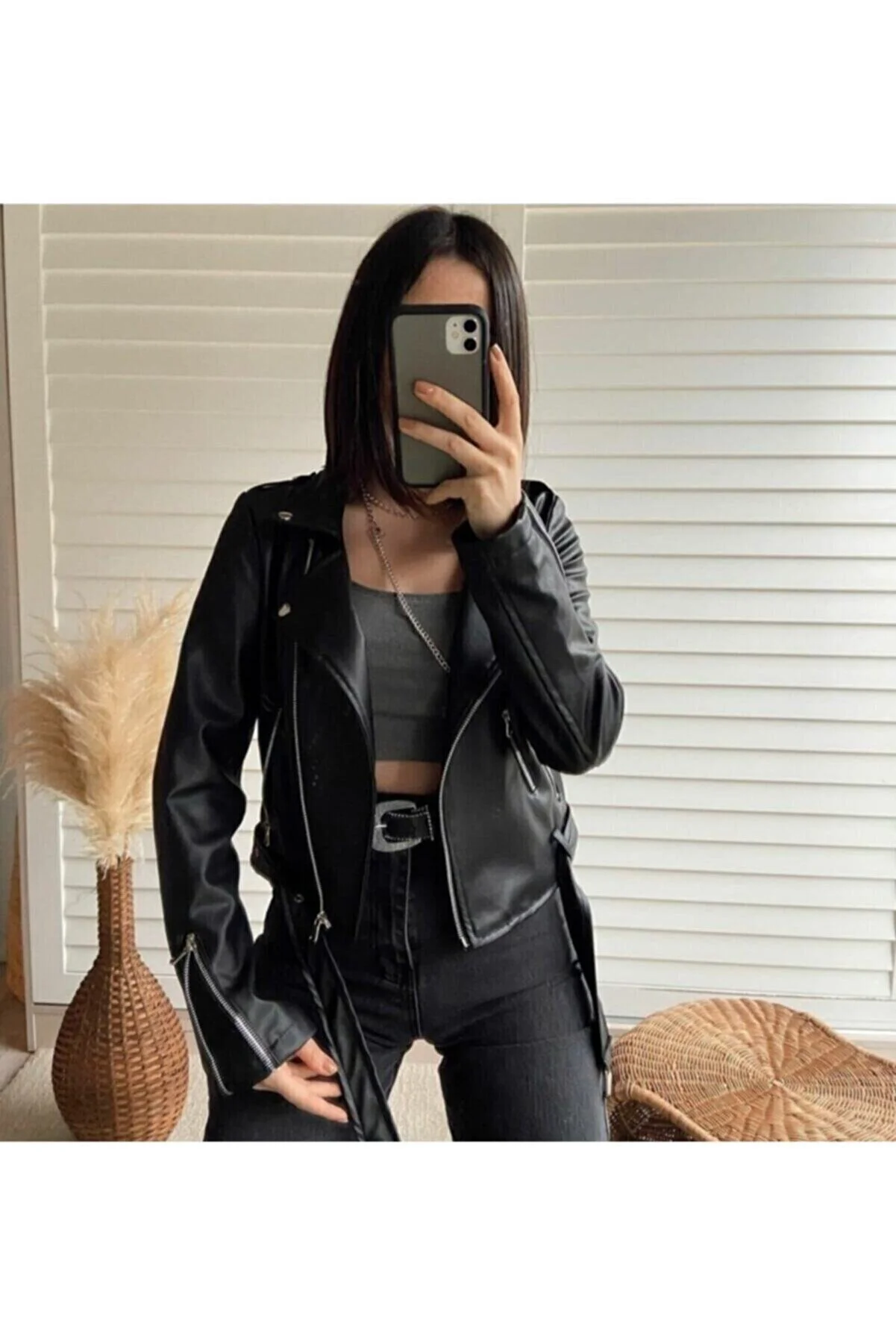lodilife  Damen-Lederjacke