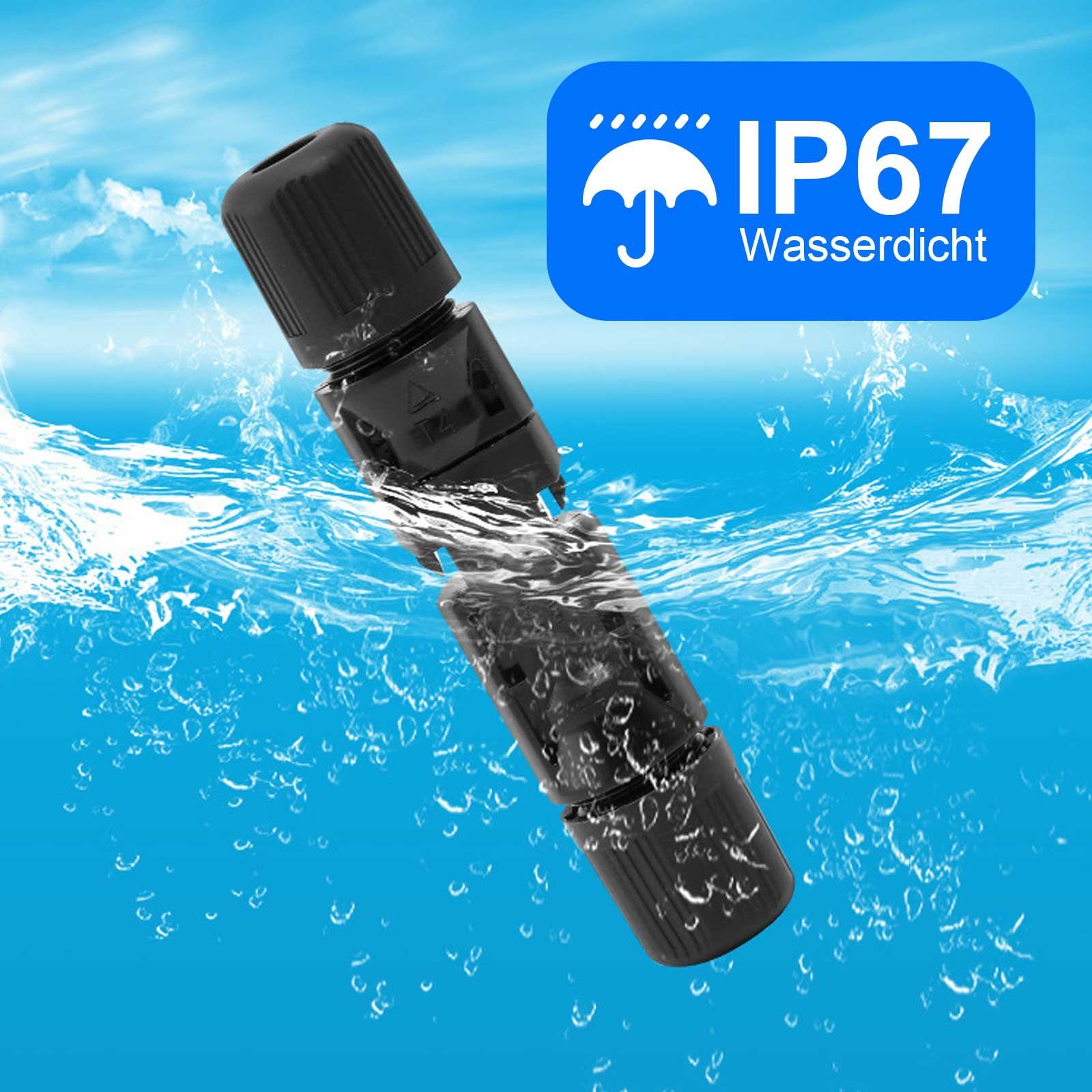 PFCTART Solarmodul MC4 Solarstecker,Stecker, Anschluss, Abdichtung, 5 Paare+Werkzeuge, (22-St)