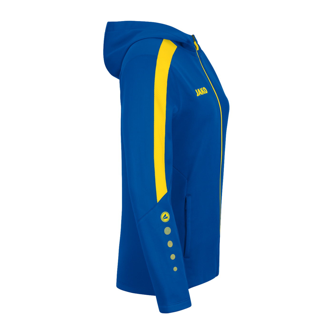 JAKO Power Kapuzenjacke Damen Blau Gelb F404
