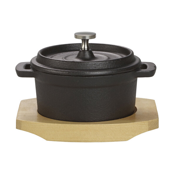 Mini-Kochtopf aus Gusseisen, 4er Set