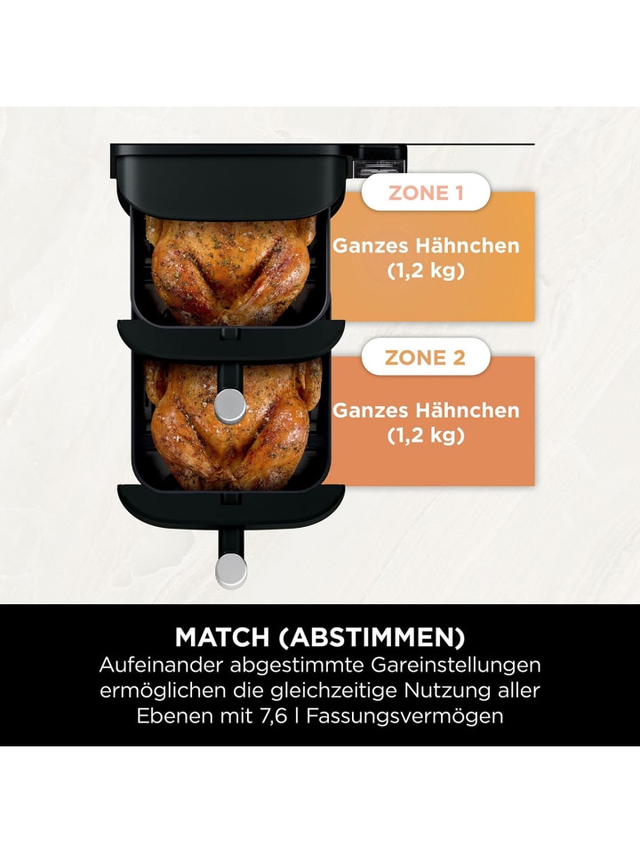 NINJA Heißluftfritteuse Double Stack SL300EU in schwarz günstig kaufen onesize